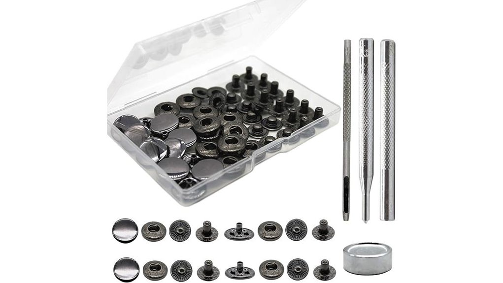 15mm leather snap fasteners