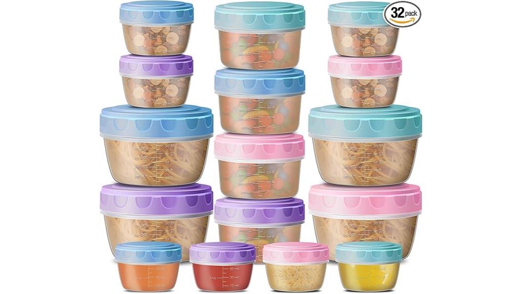 16 piece bpa free meal containers