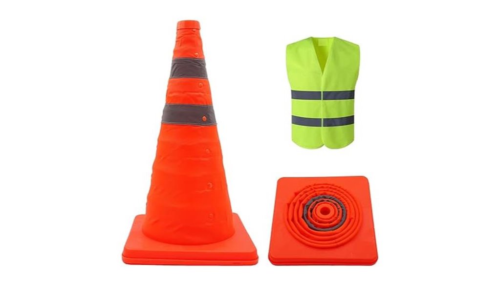 18 inch collapsible orange cone