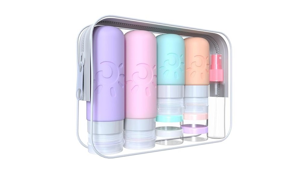 18 pack silicone tsa bottles