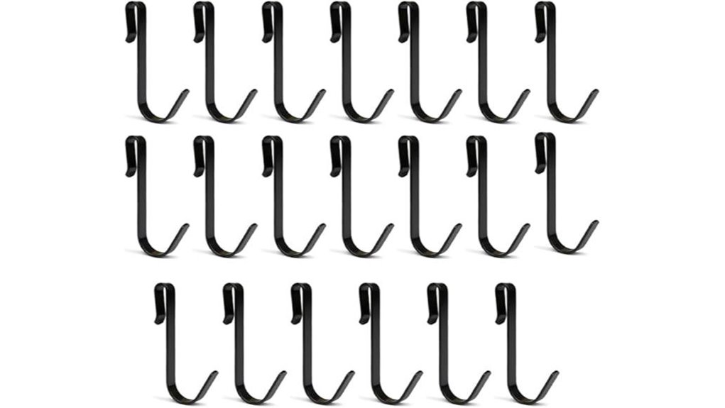 20 pack j shaped stainless hooks