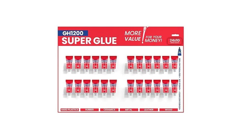 24 one gram all purpose superglue