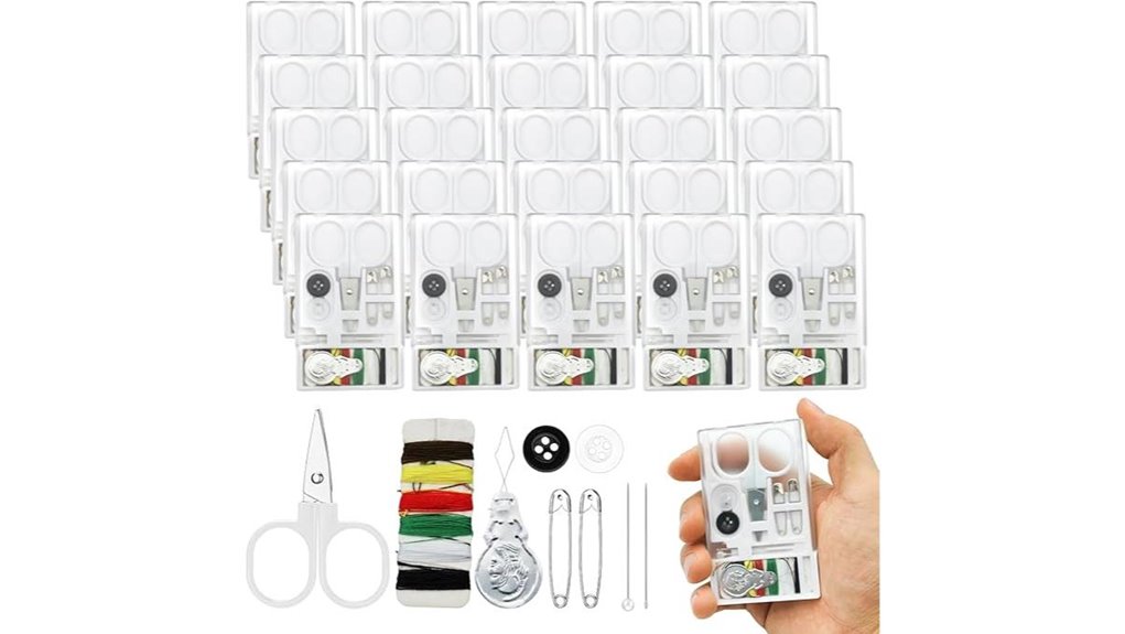 25 box mini travel sewing