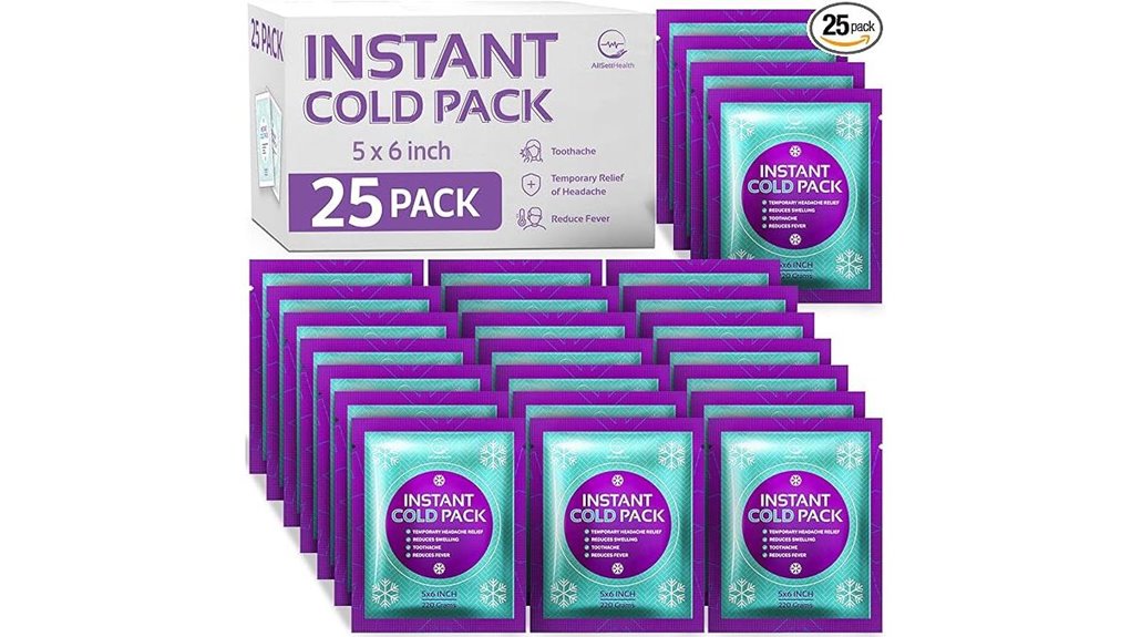 25 pack instant 6 5 inch packs