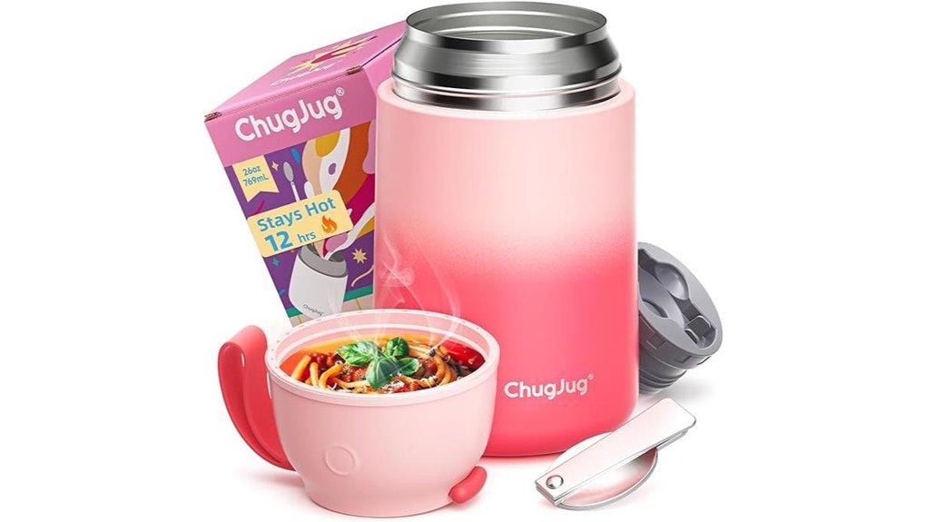 26oz insulated wide mouth food jar