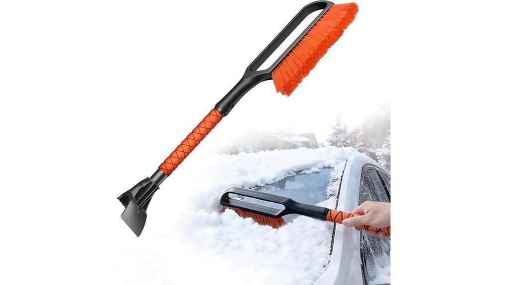 27 inch orange snow brush
