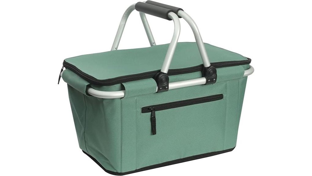 27l collapsible insulated basket