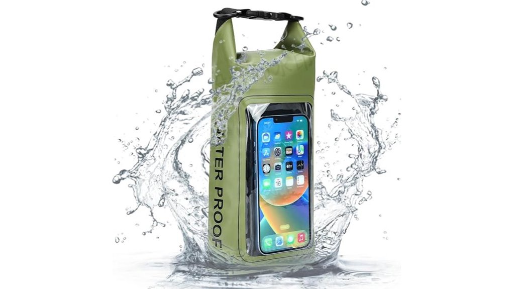 2l waterproof roll top phone