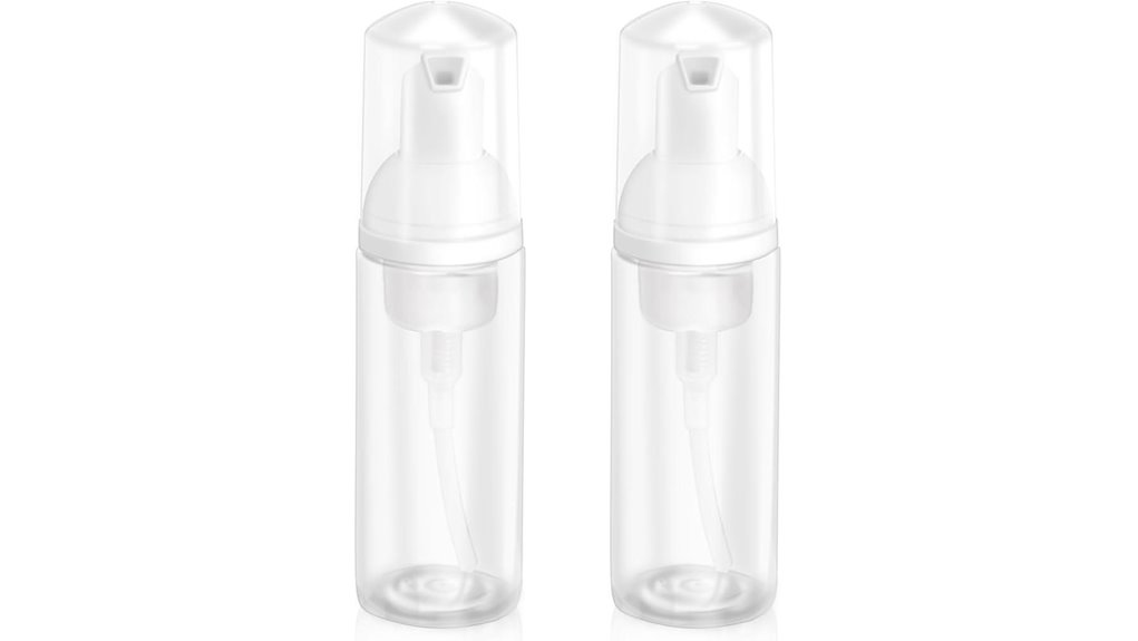 2oz plastic foaming pump bottles