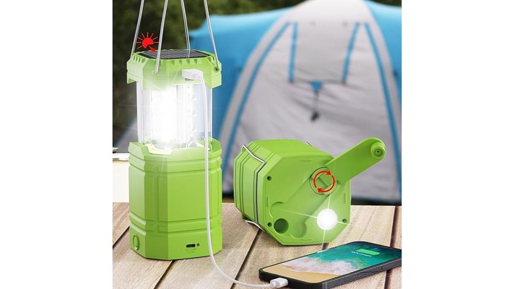 3000mah hand crank solar lantern