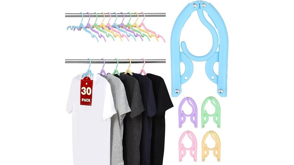 30 pack foldable travel hangers