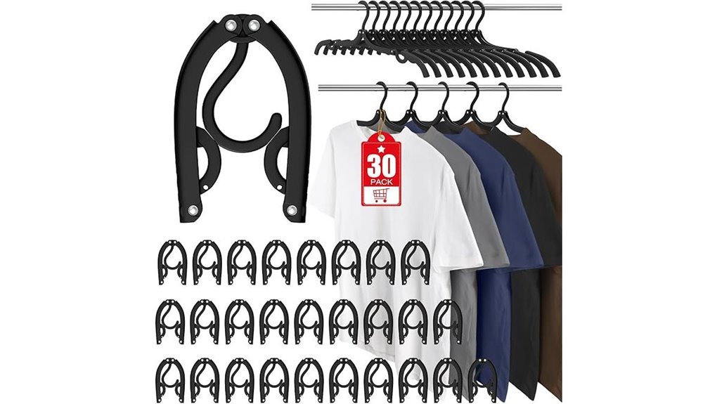 30 pack foldable travel hangers