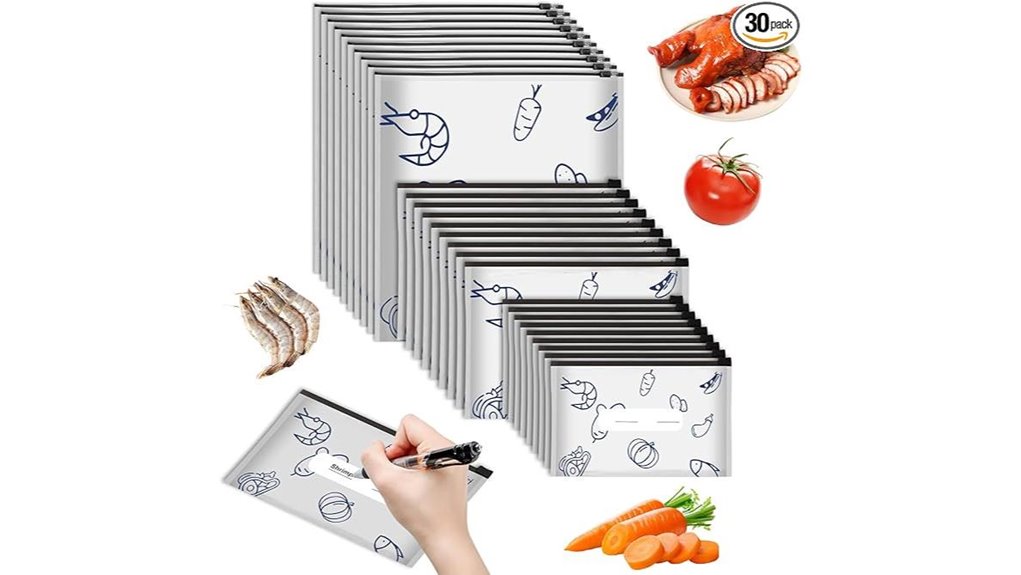 30 pack resealable aluminum bags