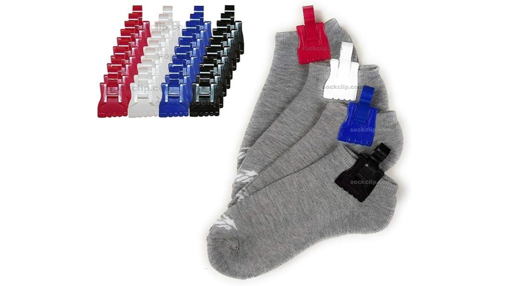 32 assorted sock clips