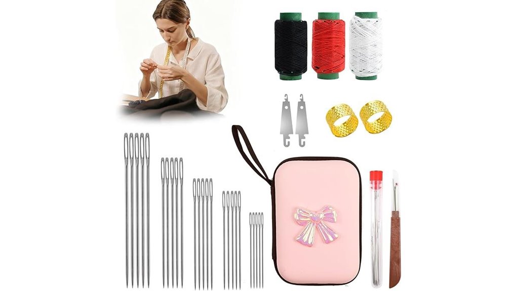 34 piece big eye needles kit