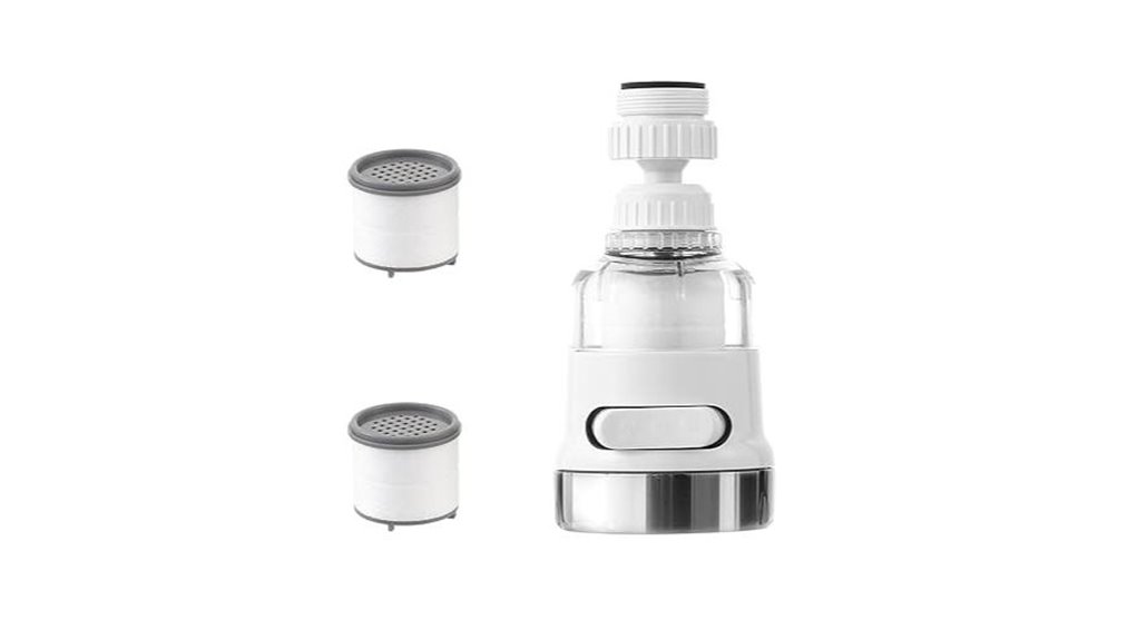 360 degree rotatable faucet filter