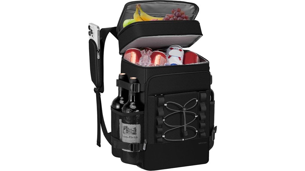 40 can insulated cooler backpack
