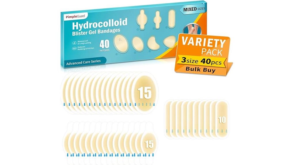 40 count hydrocolloid foot bandages