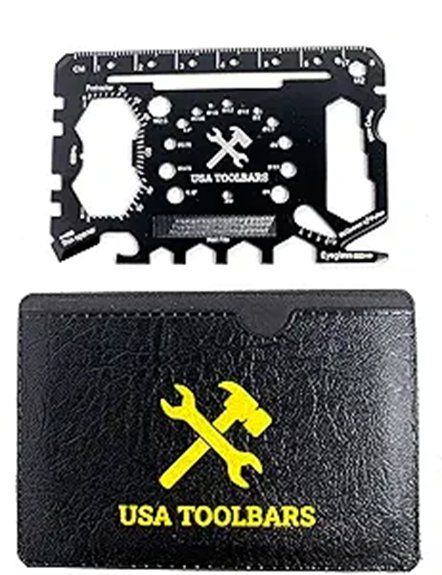 46 function stainless steel wallet card