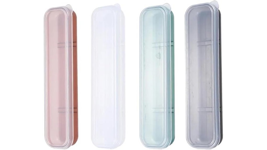 4 pack portable travel utensils