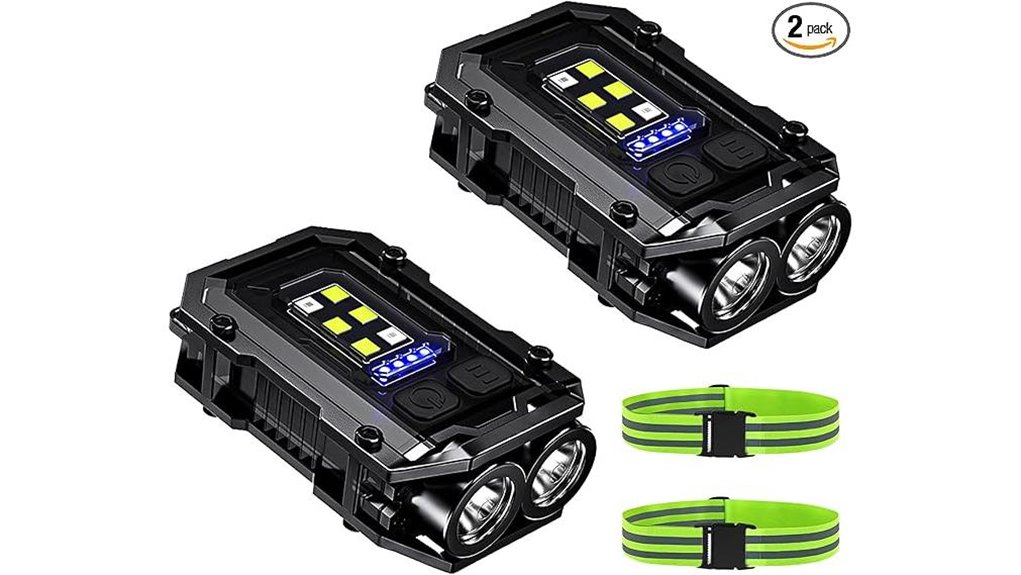 500lm rechargeable cob clip on