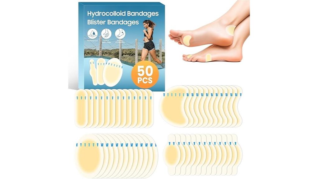 50 pack hydrocolloid foot bandages