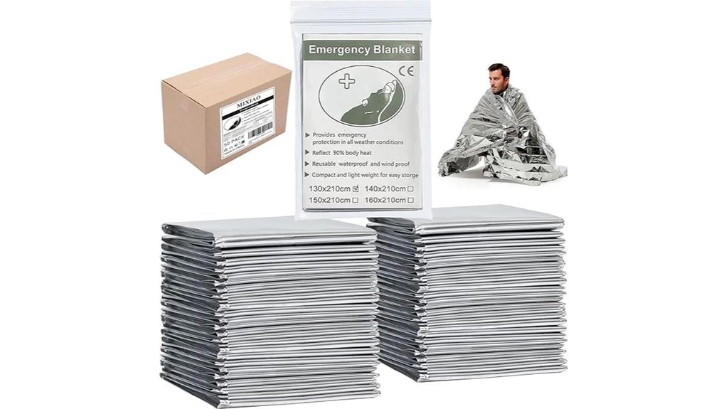 50 pack mylar emergency blankets