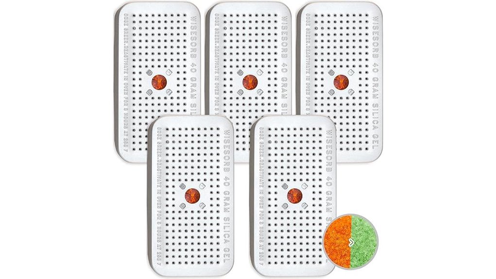 5 pack reusable silica canisters