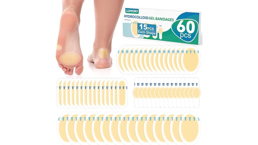 60 piece hydrocolloid waterproof bandages