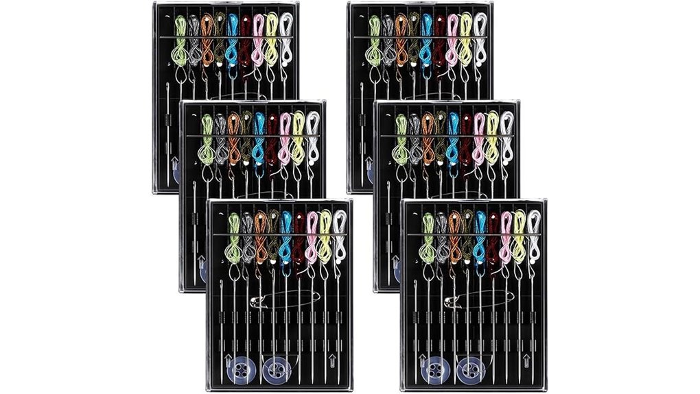 60 piece pre threaded needle kit