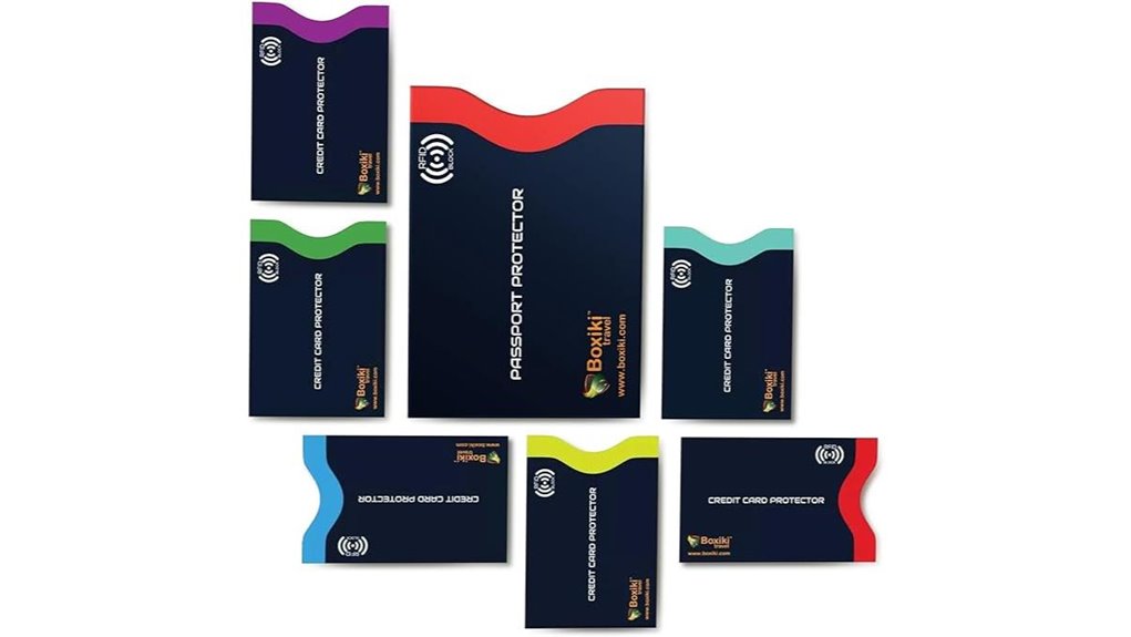 7 piece rfid passport card