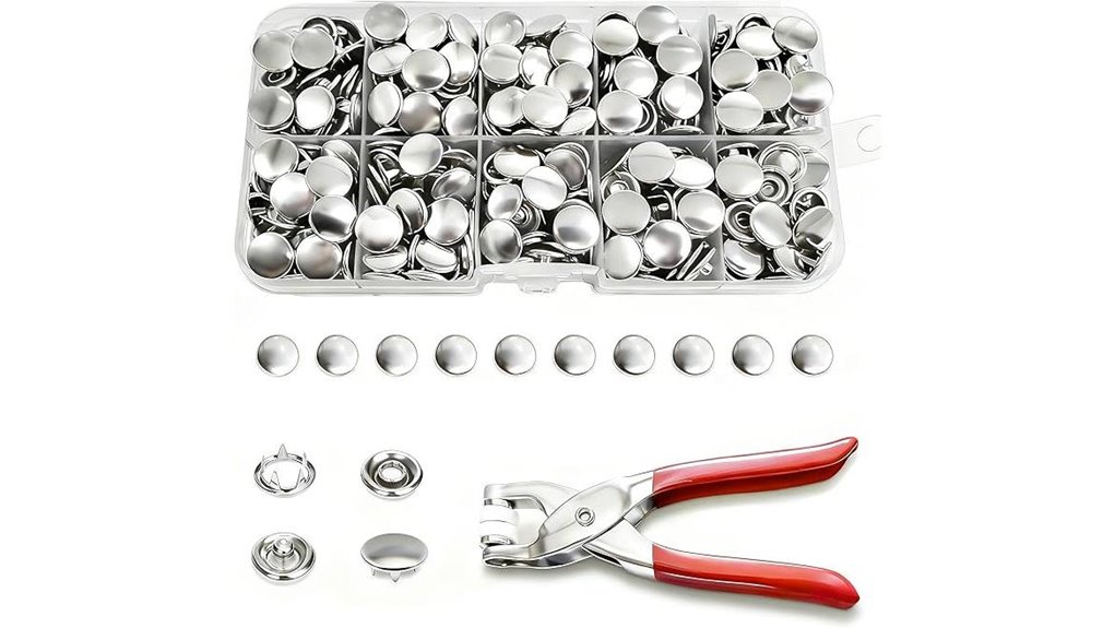 800 piece metal snap pliers