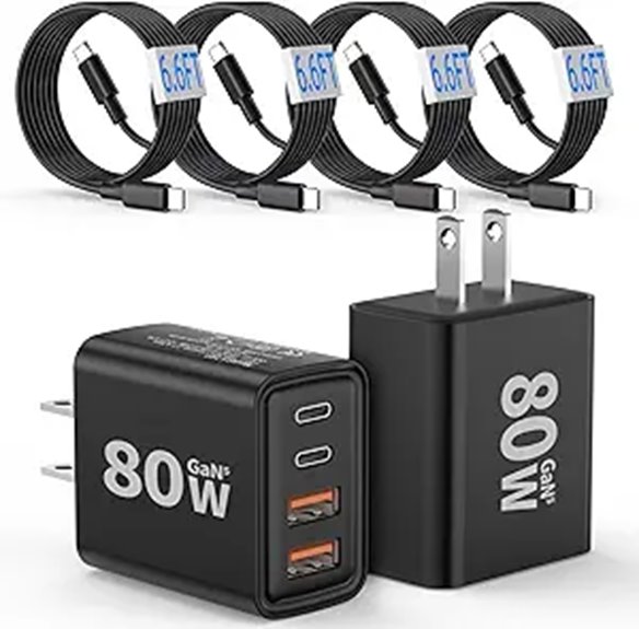 80w dual pack gan charger
