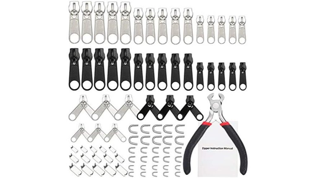 85 piece nylon zipper kit
