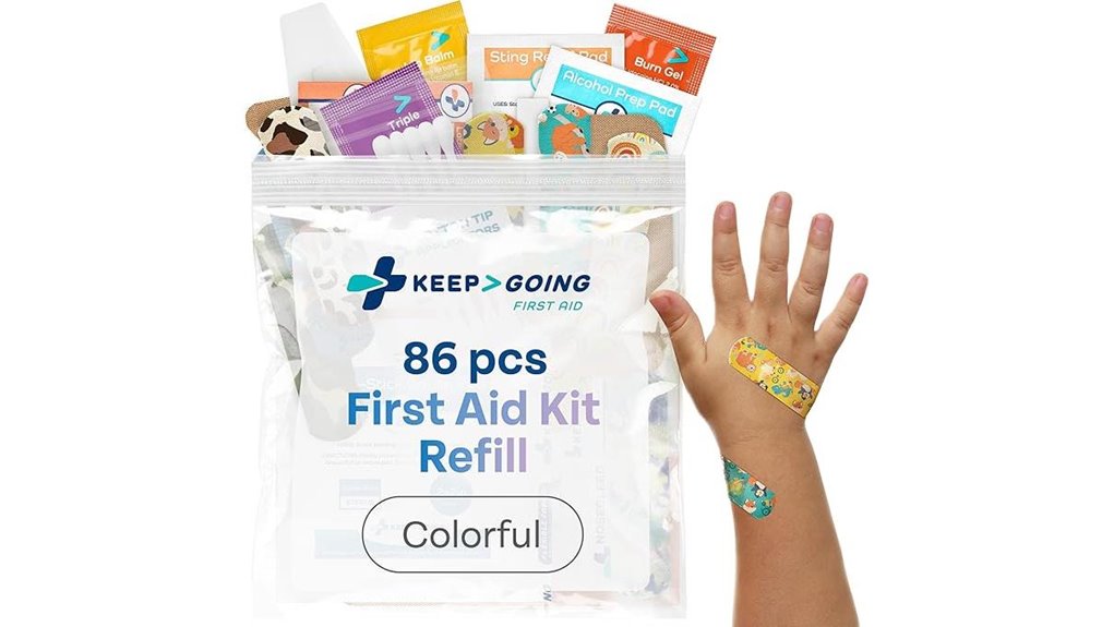 86 piece colorful kids refill