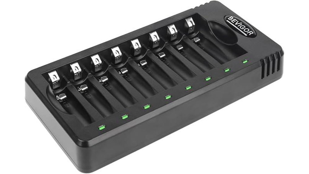 8 bay usb aa aaa charger