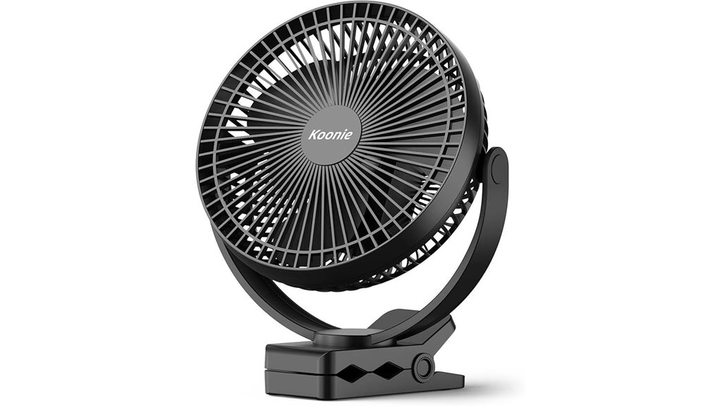 8 inch rechargeable clip on fan