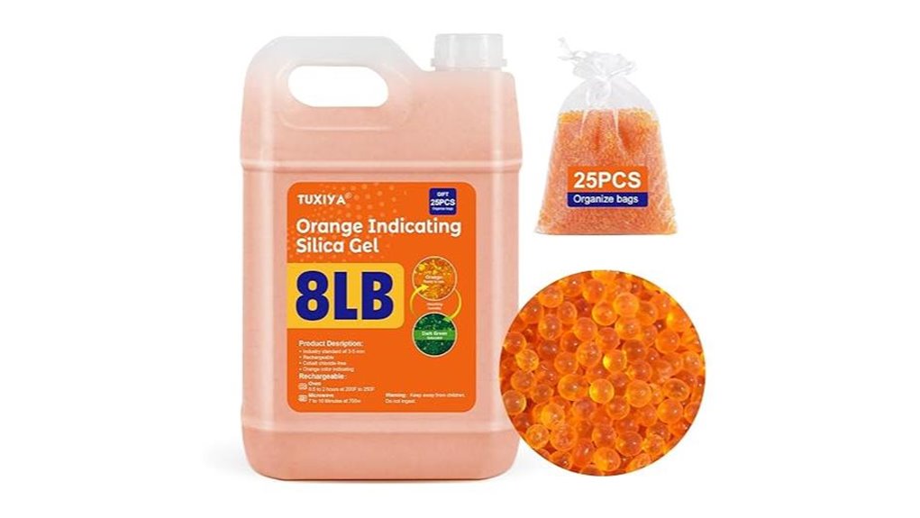 8lb orange indicating desiccant