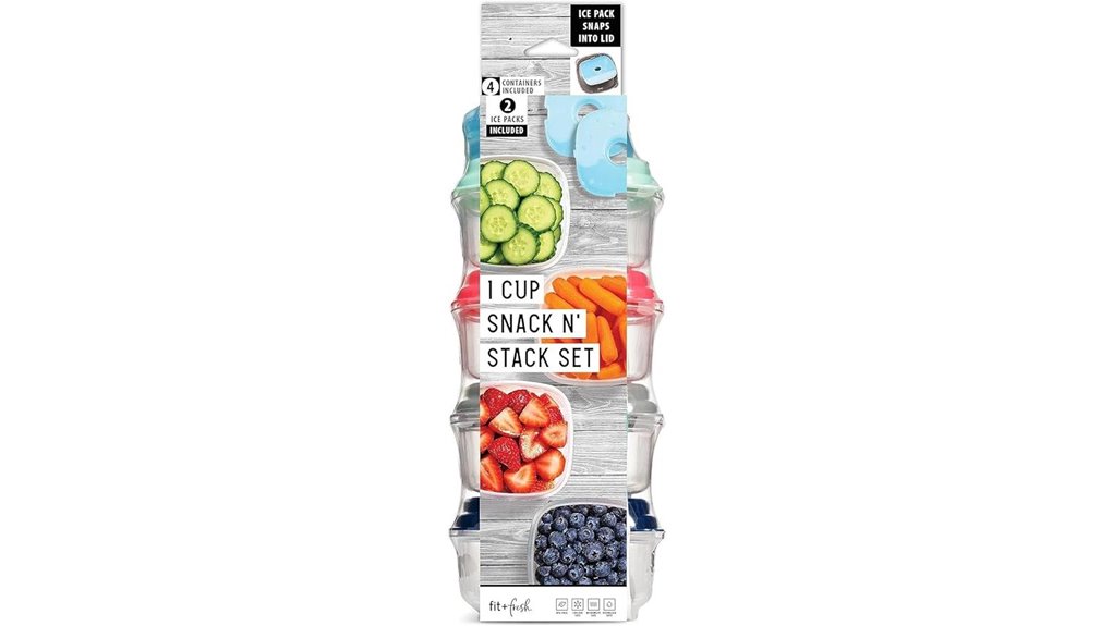 8oz snack containers with ice packs