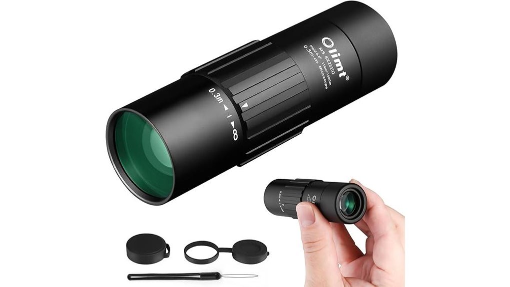 8x25 compact pocket monocular