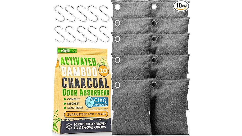 activated bamboo charcoal odor absorbers
