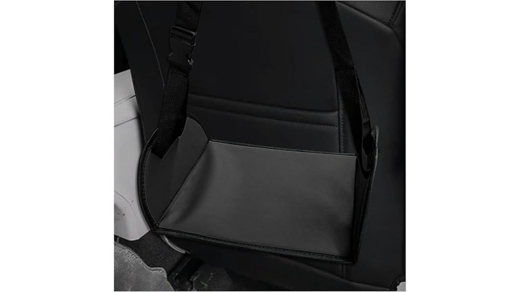 adjustable black rear footrest