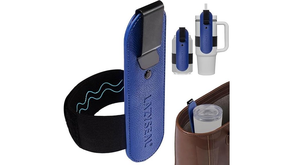 adjustable blue anti slip bottle clip
