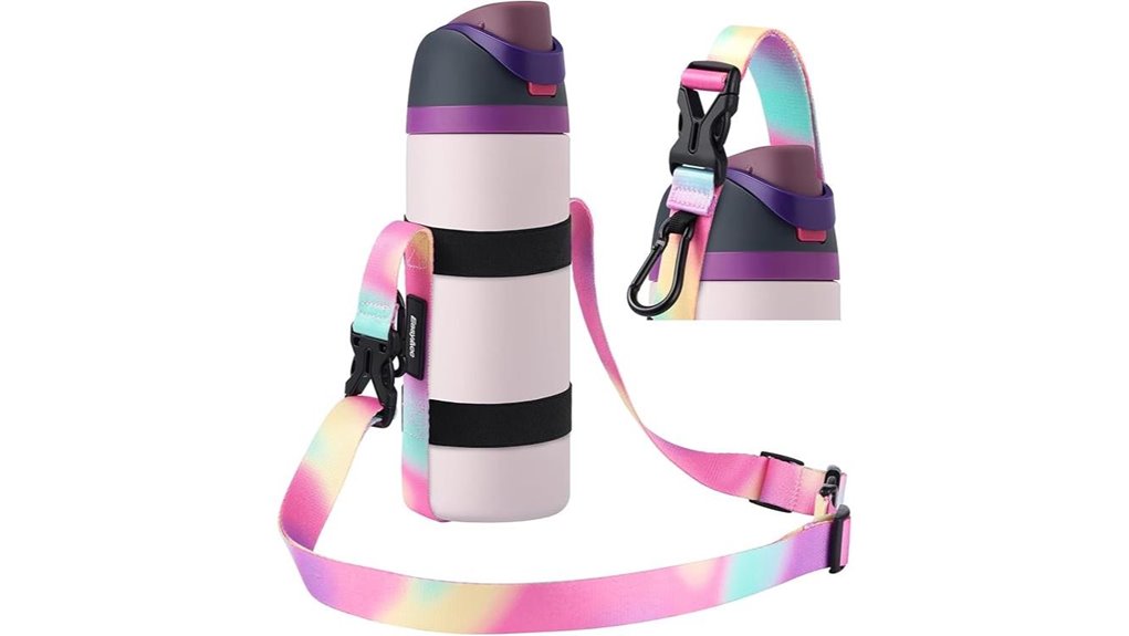 adjustable bottle holder with carabiner