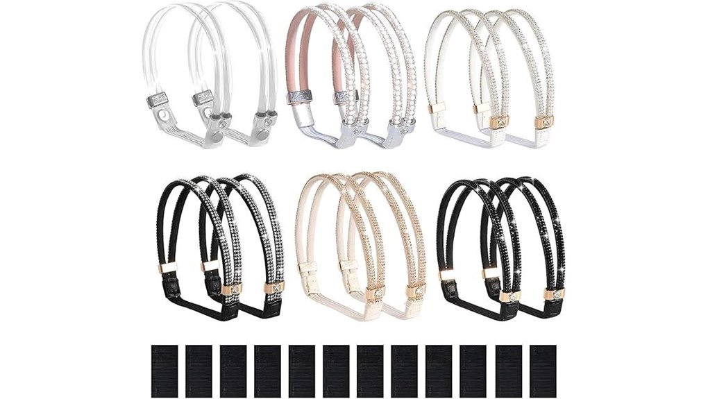 adjustable elastic heel ankle straps