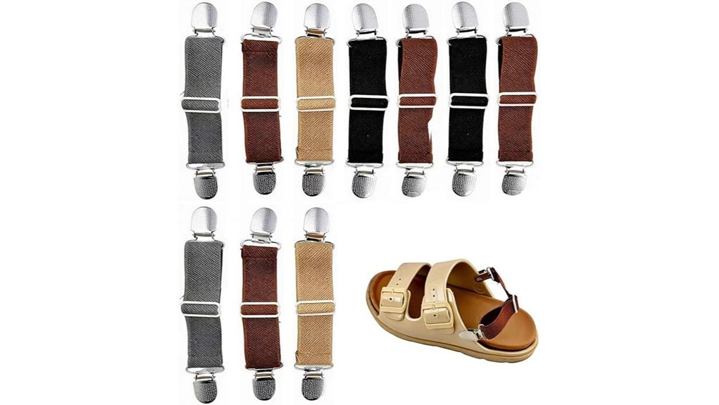 adjustable elastic heel grip straps