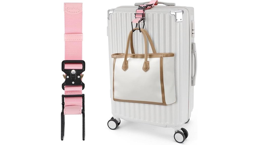 adjustable hands free j hook luggage