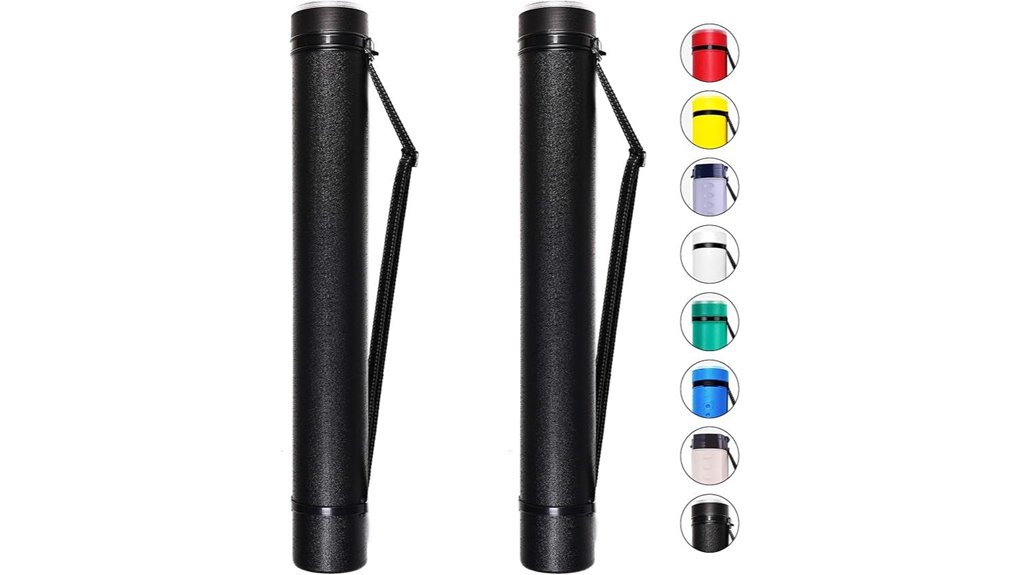 adjustable poster tubes two pack