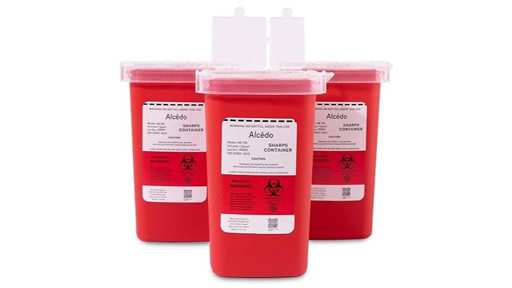 alcedo one quart sharps container