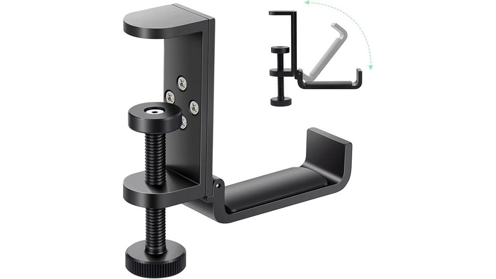 all aluminum foldable headphone holder